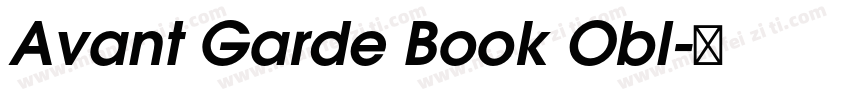 Avant Garde Book Obl字体转换